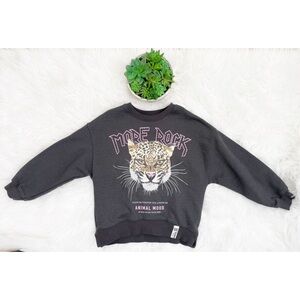 Zara Kids Girls Animal Mood Tour Graphic Sweatshirt
